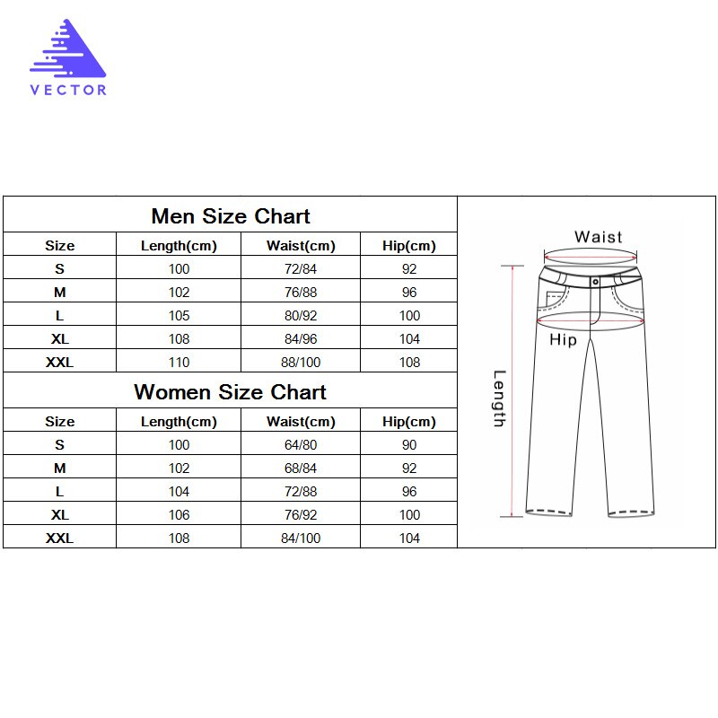 VECTOR Quick Dry Camping Hiking Pants Men Women Elastic Breathable Outdoor Sports Trousers Mountaineering Trekking Running 50026