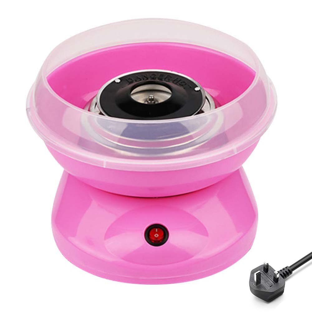 Mini Electric Cotton Candy Maker Household Portable DIY Sweet Marshmallow Machine Children Snack Maker UK Plug With Free Sticks