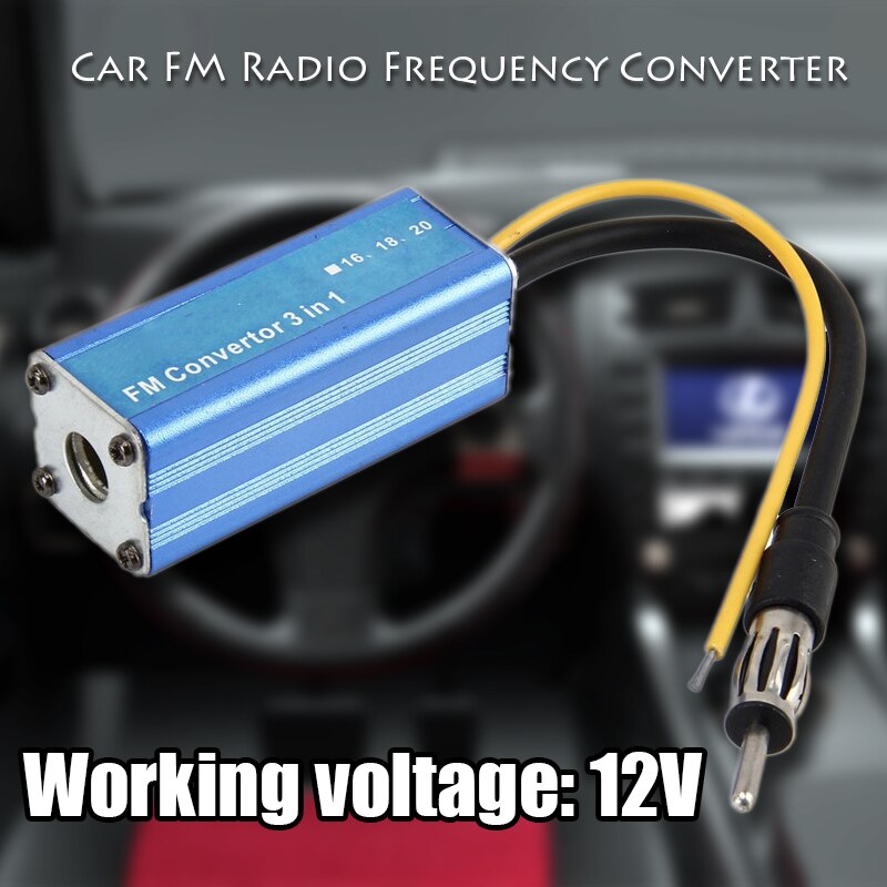 12 V 3 in 1 Auto Frequentie Antenne Radio FM Band Expander Auto Auto Stereo Antenne FM Radio Band Frequentie converter