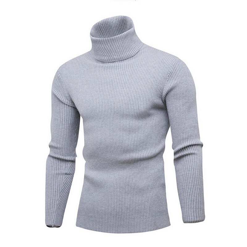 Heren Trui Coltrui Dikke Warme Heren Truien Wollen Trui Hoge Schildpad Hals Casual Solid Sweter Pull Homme: Beige / Asian Size L