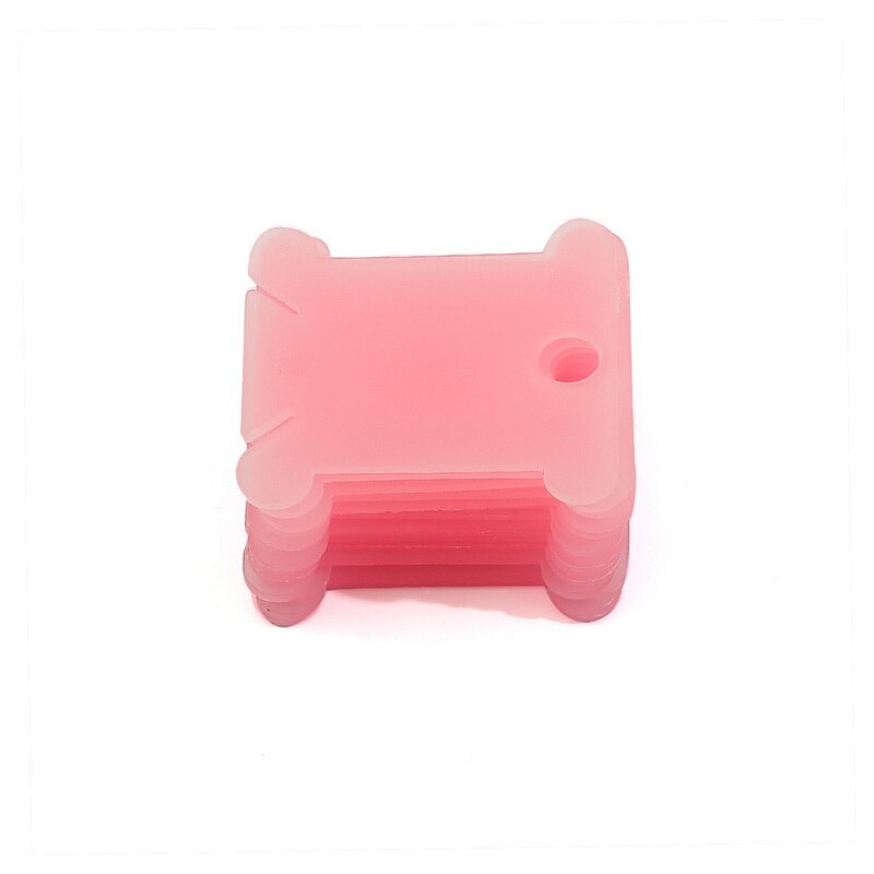 Borduurgaren Houder Floss Craft Spoel Kruissteek Opslag Houder Plastic Naaigaren Board Kaart Draad Organisator: Pink