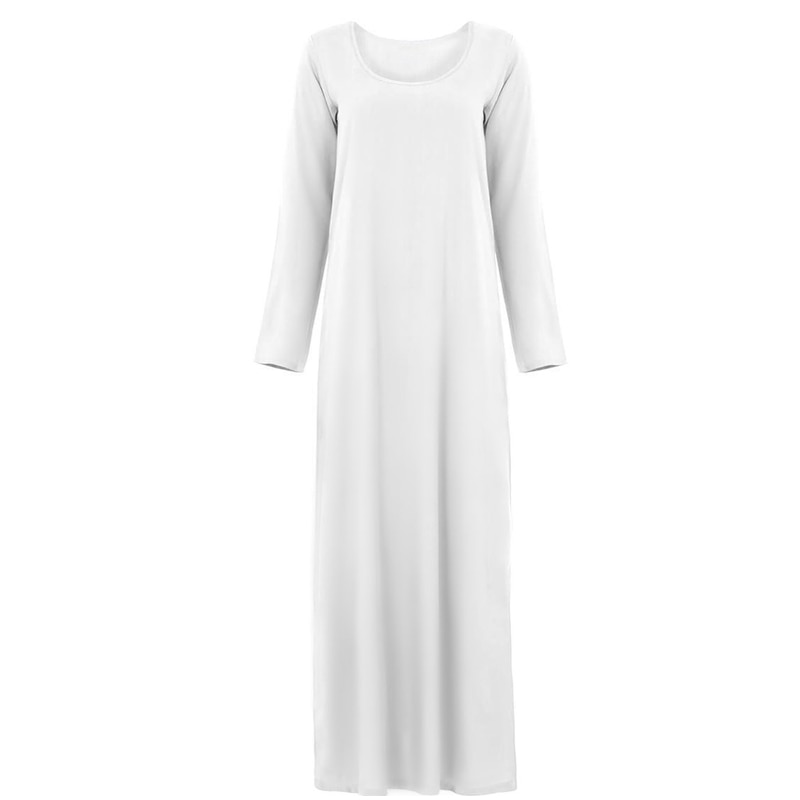 Indeni almindelig arabisk abaya tyrkiet pakistansk hijab muslimsk kjole vestidos islamisk tøj tesettur elbise robe musulmane longue