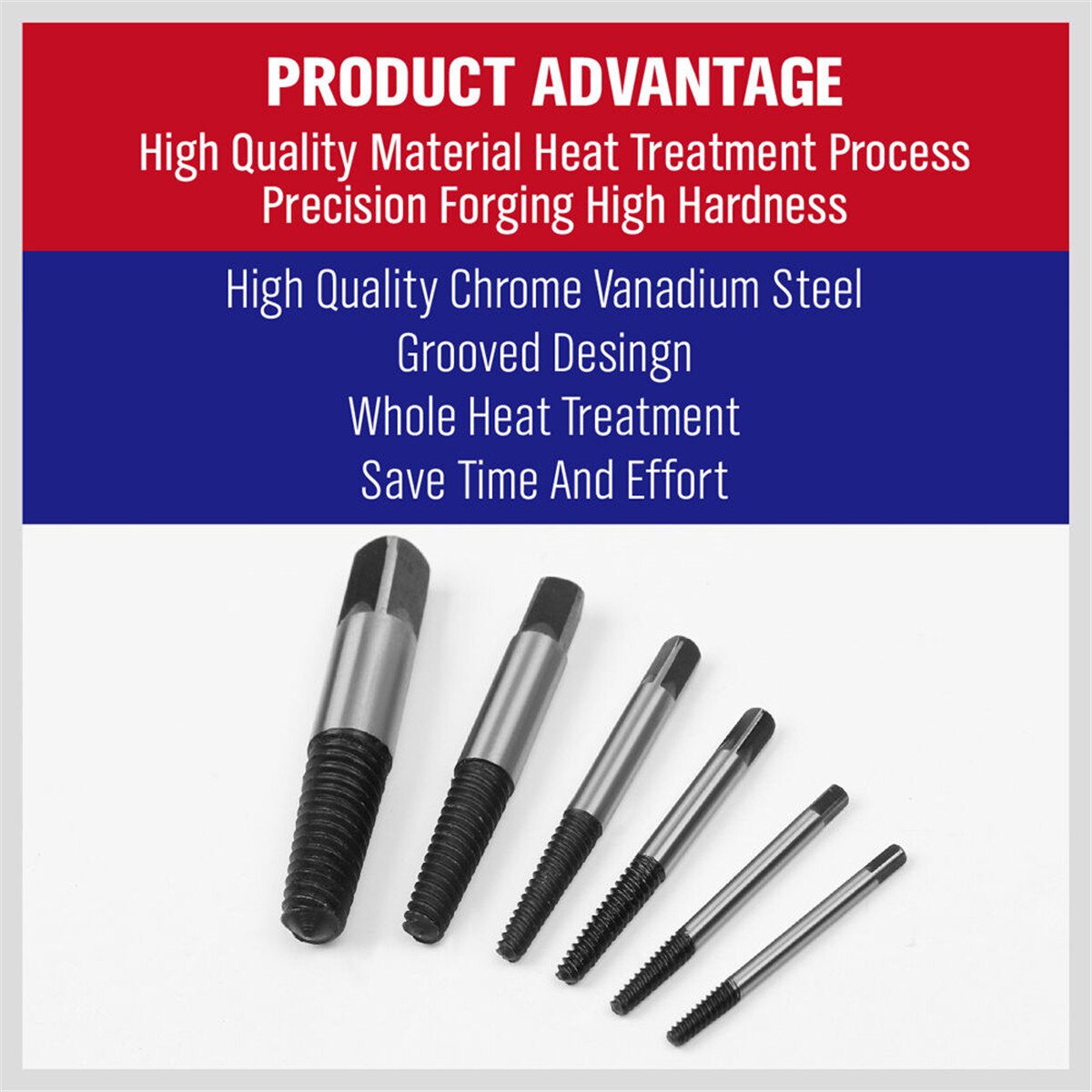 Extracteur de vis endommagé Double face, jeu d&#39;extracteur de vis cassées, accessoires de perceuse Dremel 5/6 pièces