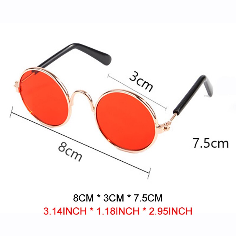 Słodkie zwierzątko kot okulary dla psów okulary przeciwsłoneczne dla mały placki kocie oko-nosić zdjęcia akcesoria dla zwierząt 1PC