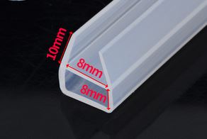 5 M F U H Vorm Glazen Deur Afdichtingen Silicone Rubber Douche Deur Vensterglas Seal Strip afdichting Raam Deur: U 8MM