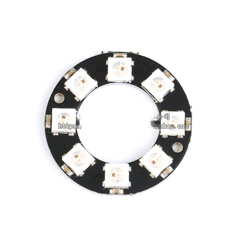 Rgb Led Ring 1 8 12 16 24 Bit Leds Ws2812 5050 Rgb Led Ring Lamp Licht Met Geïntegreerde Drivers: 8 Bits