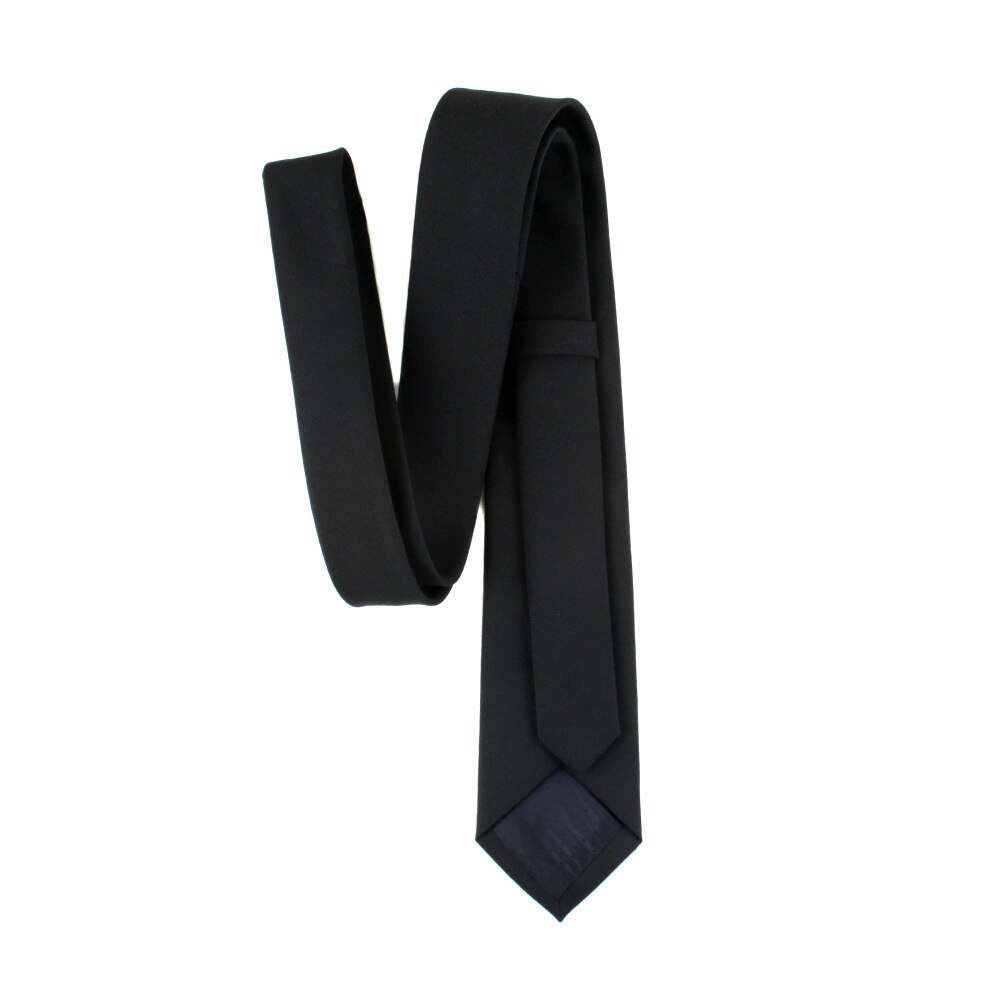 Black Neck Silk Ties For Men Casual Suits Solid Tie Gravatas Skinny Mens Neckties For Business Wedding Slim Men 7cm Ties