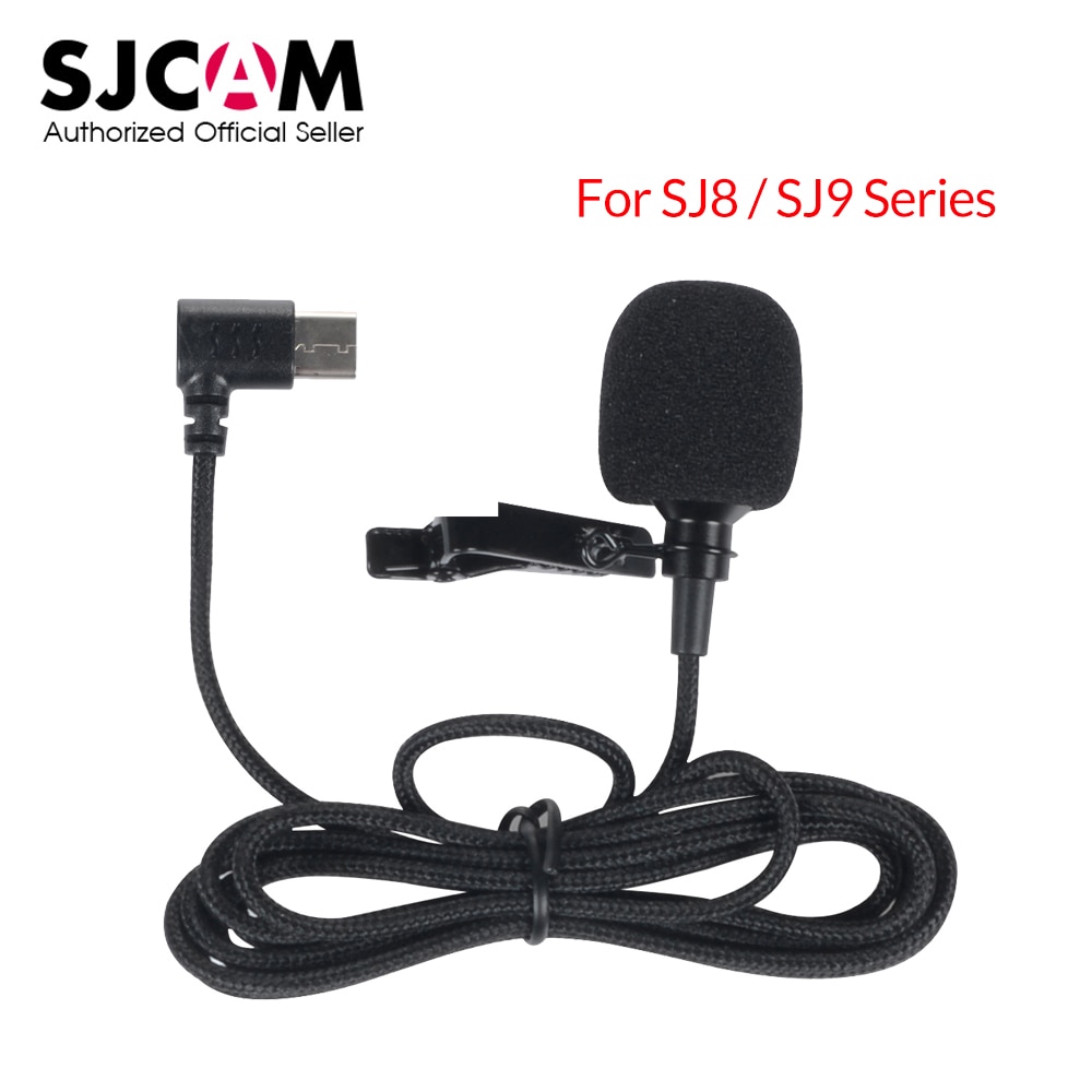 Original SJCAM SJ8/SJ9 Series Accessories Type C External Microphone for SJCAM SJ8 Pro/Plus/Air SJ9 Strike/Max Action Camera