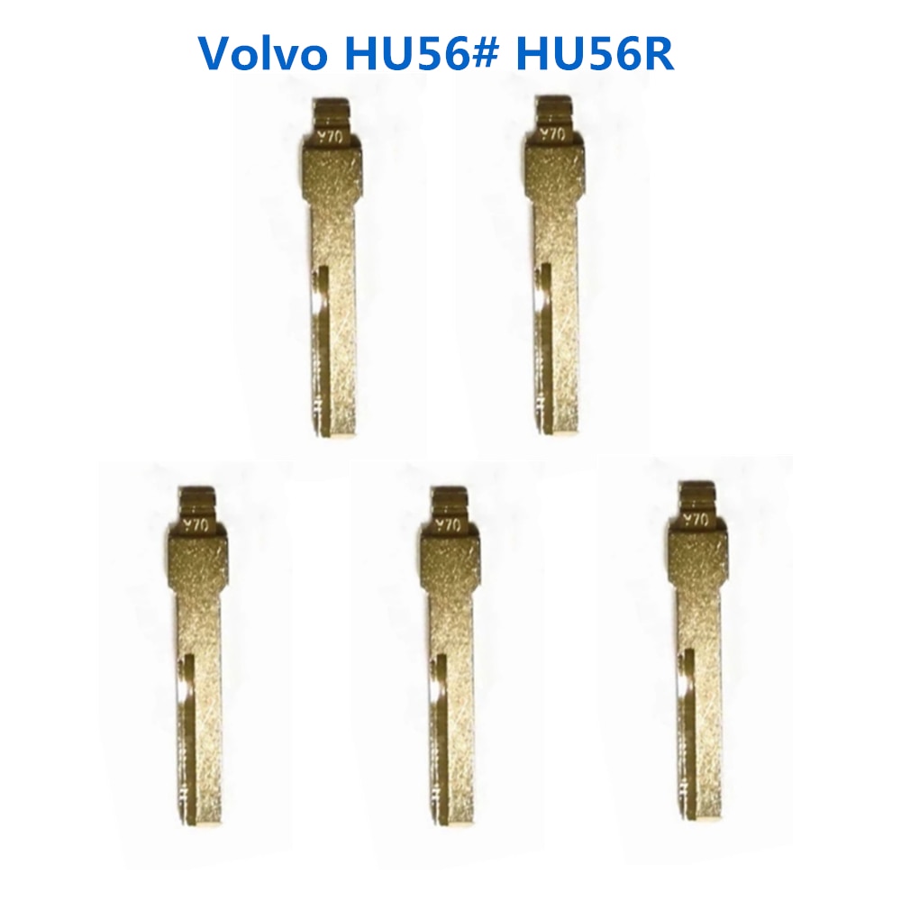 KEYDIY Metal Blank Uncut Flip HU56# Blade for-Volvo Car Remote Key Embryo Uncut Blade Y70 HU56R for KD VVDI Xhorse JMD Remote