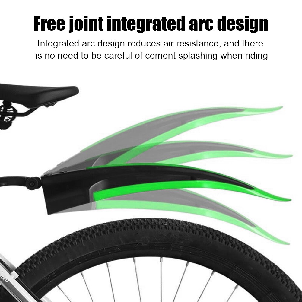 2pcs Universal Adjustable Mountain Bike Mudguard Wings Set Front Rear Wheel Bicycle Water Mud Guards Fenders Cycling Accessories