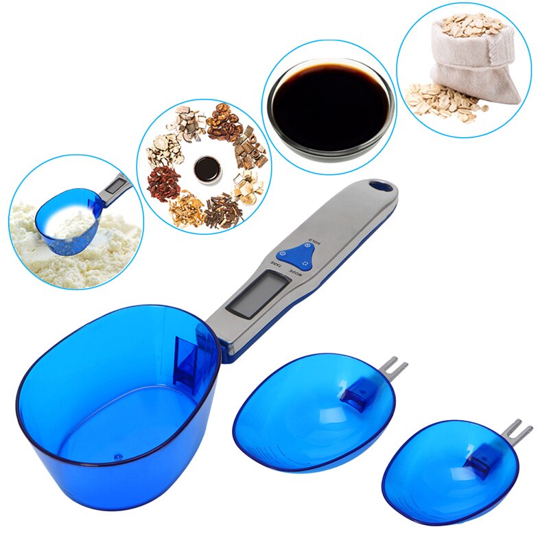 Digital LCD Spoon Scale Electronic Measuring Weight Food Kitchen Lab 500g/0.1g