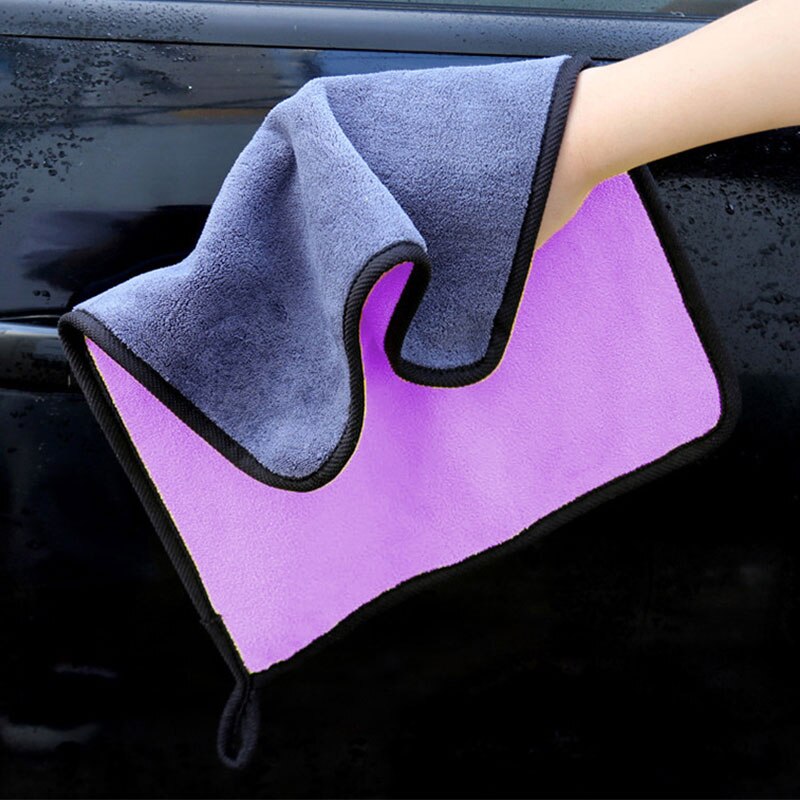 1PC 30x3 0/40/60CM Auto Waschen Mikrofaser Handtuch Auto Reinigung Trocknen Tuch Rosa Lila Auto pflege Tuch Detaillierung Plüsch Auto Waschen Handtuch