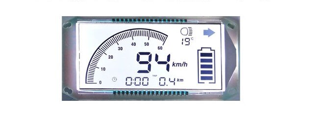 Snelheidsmeter LCD display instrument elektrische scooter fiets driewieler speed + batterij gauge indicator wit/gekleurde achtergrond: 60v72v lithiumbatt