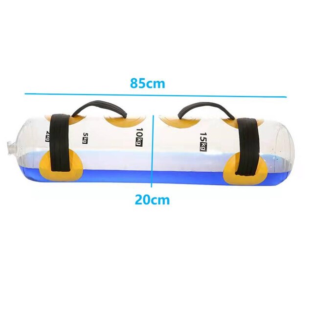 15Kg Water Power Tas Fitness Aqua Tas Voor Home Gym Gewichtheffen Body Building Crossfit Zware Zandzak Workout Apparatuur: 15kg Water Power Bag