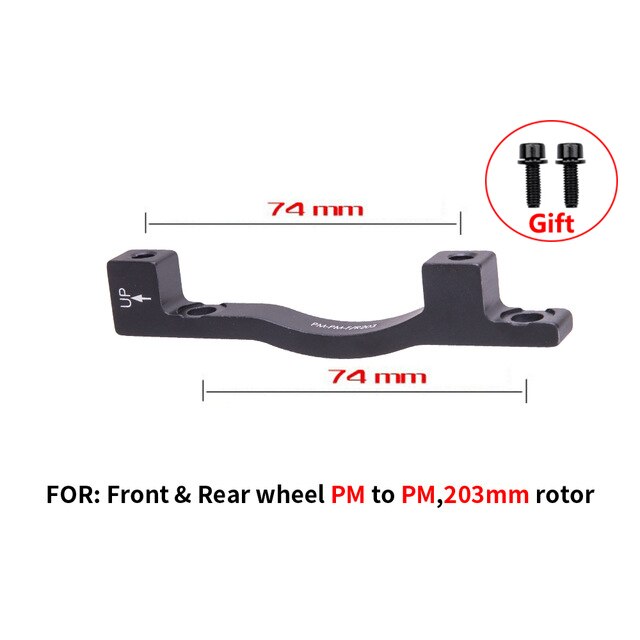 ZTTO-Soporte adaptador de freno de disco de bicicleta de montaña, espaciador de freno de disco de 140mm, 160mm, 180mm, 203mm, PM a PM, adaptador para la lavadora para bicicleta de montaña y carretera: DS07