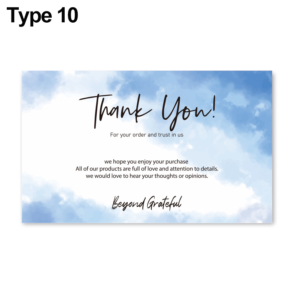 30/120PCS Thank You For Your Order Cards Beyond Grateful Labels Insert Appreciate Card for Supporting Small Businesses: 30PCS Type 10