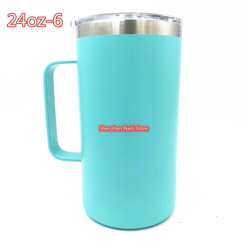 Coffee Mug with Handle, 24oz Insulated Stainless Steel Coffee Travel Mug, Double Wall Vacuum Reusable Coffee Cup with Lid: 24oz-6