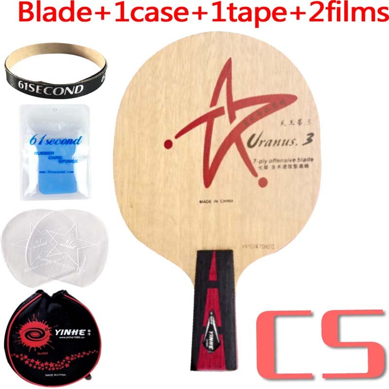 Galaxy laiteuse Way Yinhe Uranus.3 U-3, U3, U.3 7-Play, lame de Tennis de Table Offensive pour raquette de Ping-Pong: CS with YM case