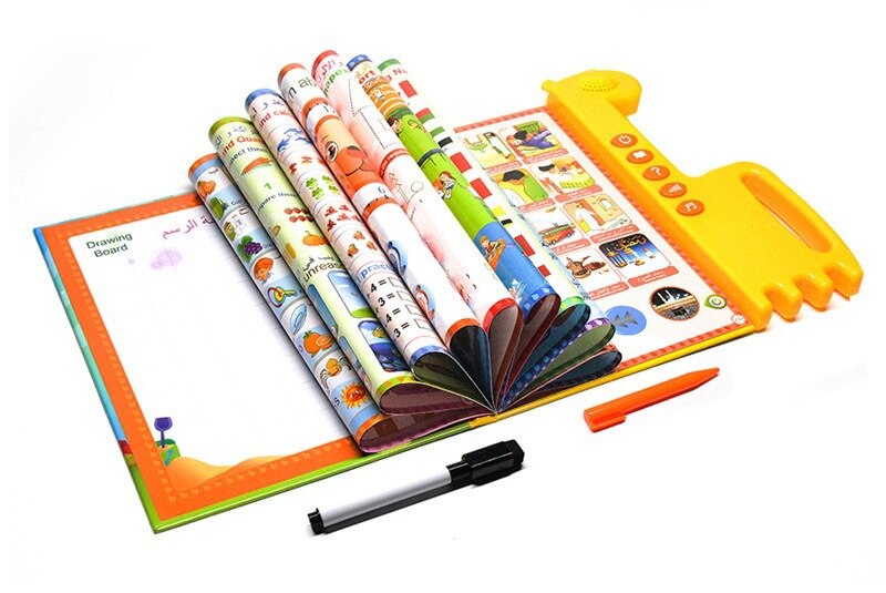 Spielzeug arabisch englisch zweisprachige frühe bildung point reading intelligente lernmaschine audio e-book