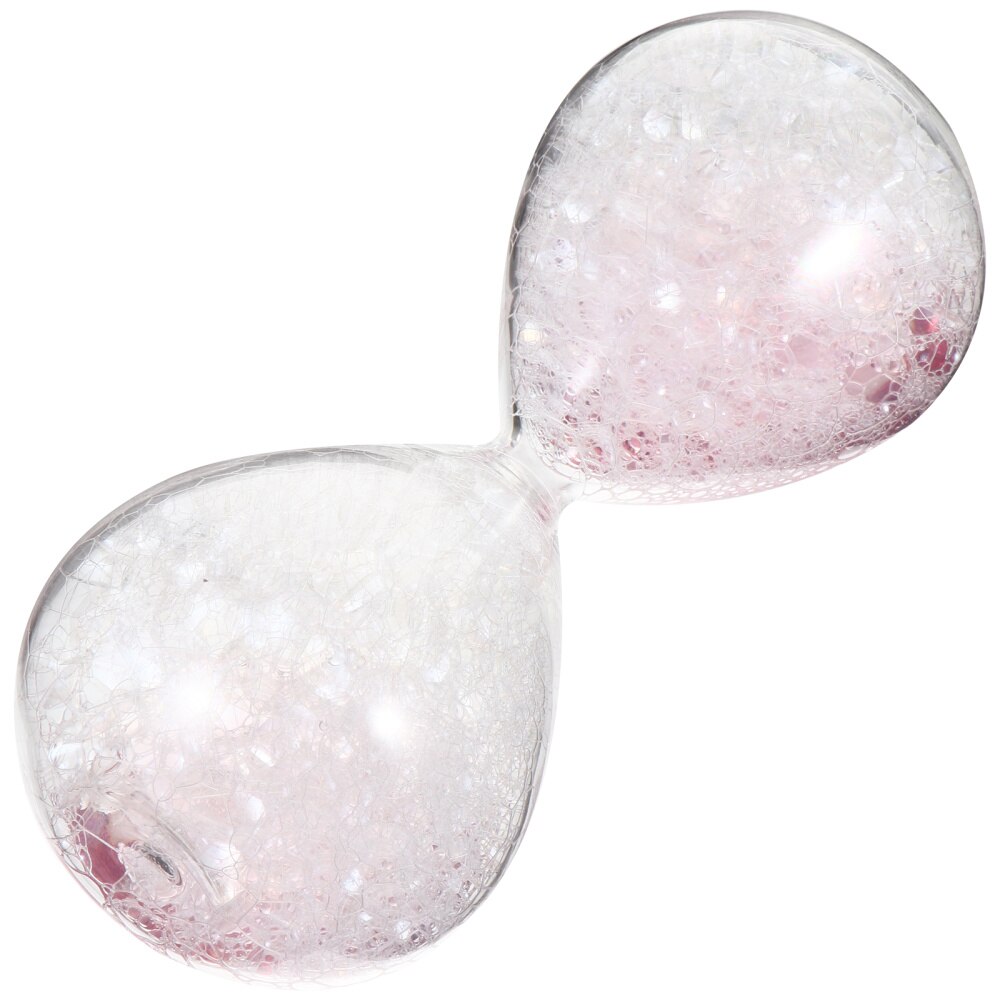 Decorative Hourglass Glass Sand Clock Timer Adornment Home Timing Tool: Purple