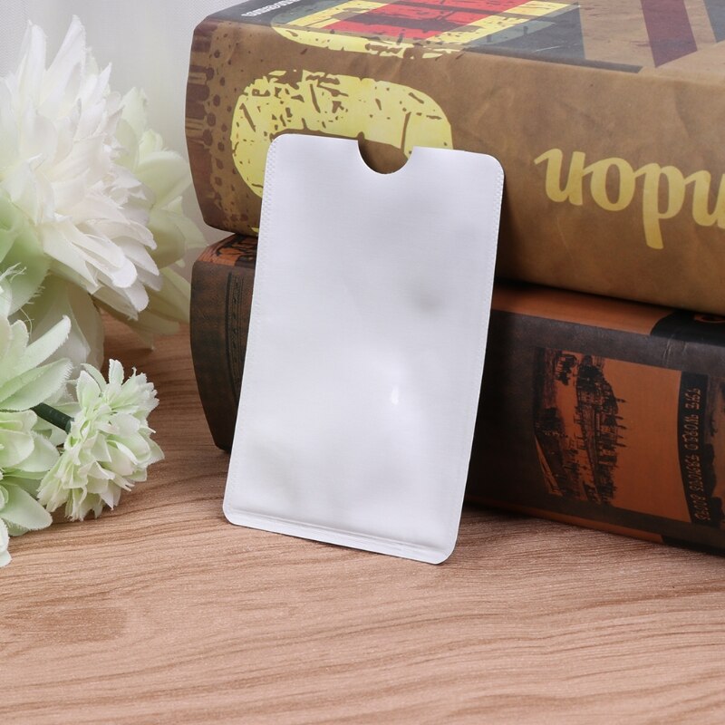 Anti-Scan Card Sleeve Credit RFID Card Protector Anti-magnetic Aluminum Foil Portable Bank Card Holder