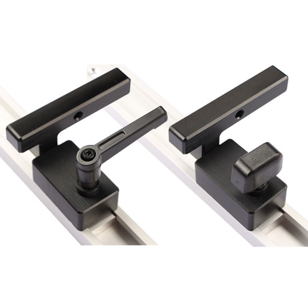 Woodworking T Slot Stopper Miter Gauge Fence Connector Alloy Miter Track Stop Block Saw Table Sliding Brackets Chute Limiter