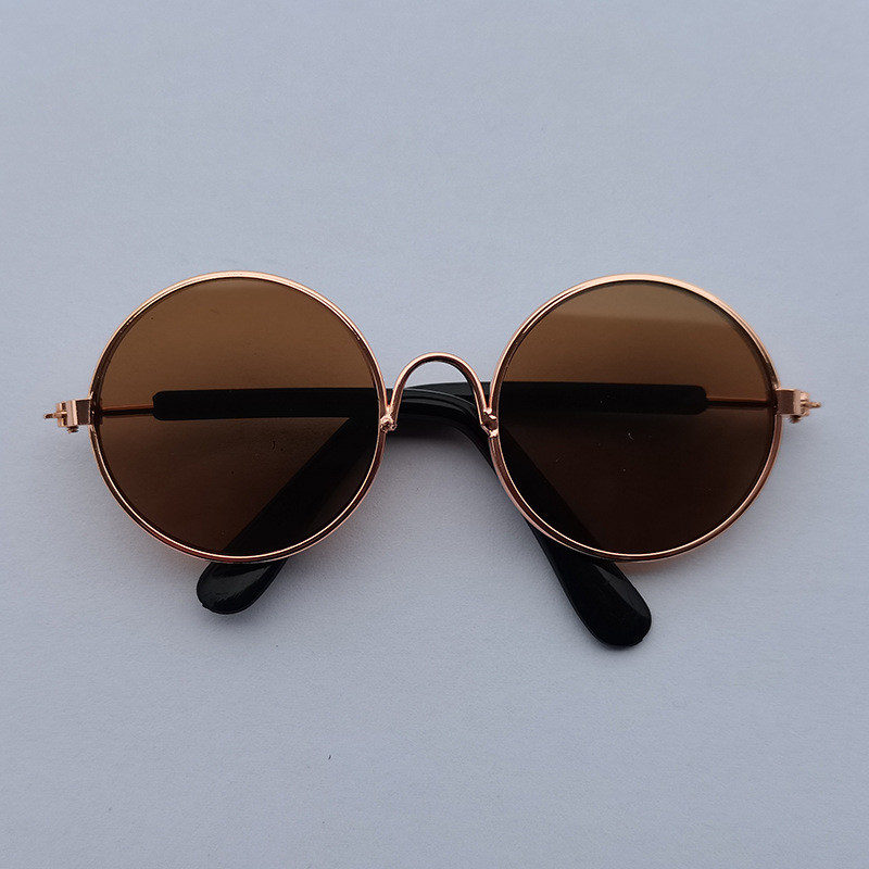 Jolies lunettes de soleil rondes Vintage pour chat, lunettes réfléchissantes pour petit chien, chat, Photos d'animaux de compagnie, produits pour animaux de compagnie, accessoires: L / Rose