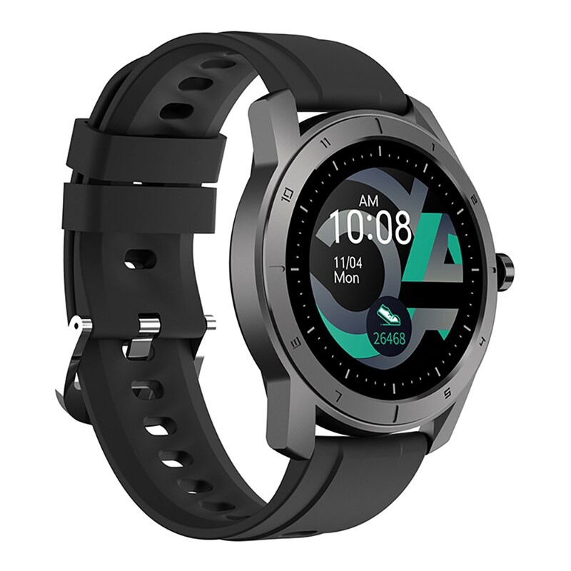 S8T Vrouwen Slimme Horloge IP67 Waterdichte Sport Hartslag Bloeddrukmeter Bluetooth Muziek Smartwatch Polsband: Black