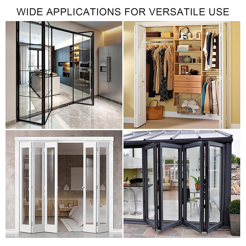 Comprehensive Sliding Closet Bifold Door Hardware Kit - Essential Brackets, Pivots, And Guide Wheel