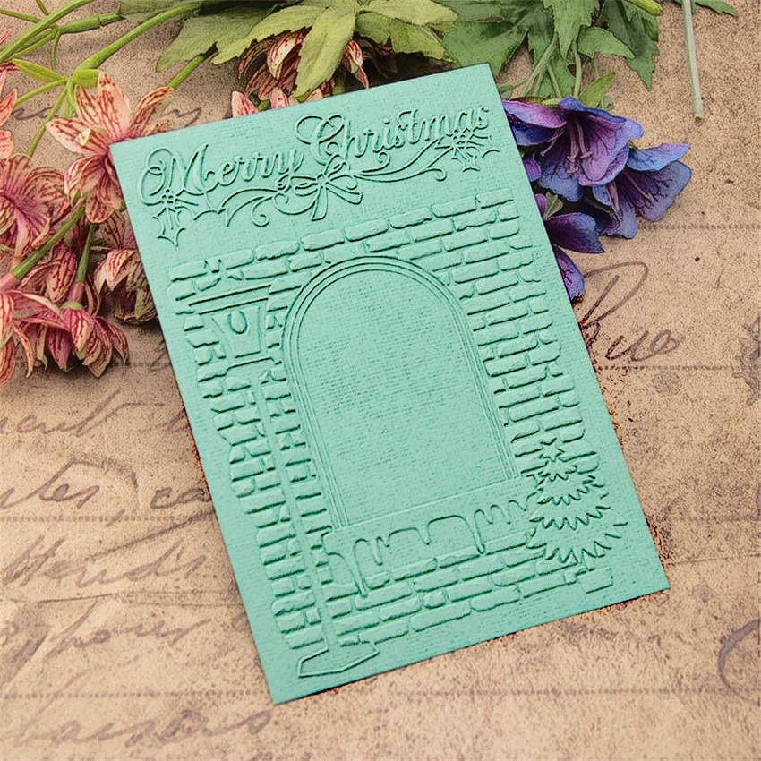 plastic clock template Easter window craft card making paper card album wedding decoration clip Embossing folders