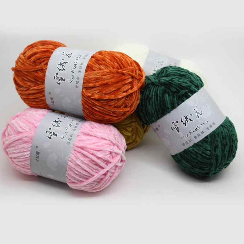 Ligne de laine velours doux, Chenille, fil à tricoter à la main, fil Crochet, bricolage artisanal fil tricoté pour vêtements, chapeau, écharpe, couverture