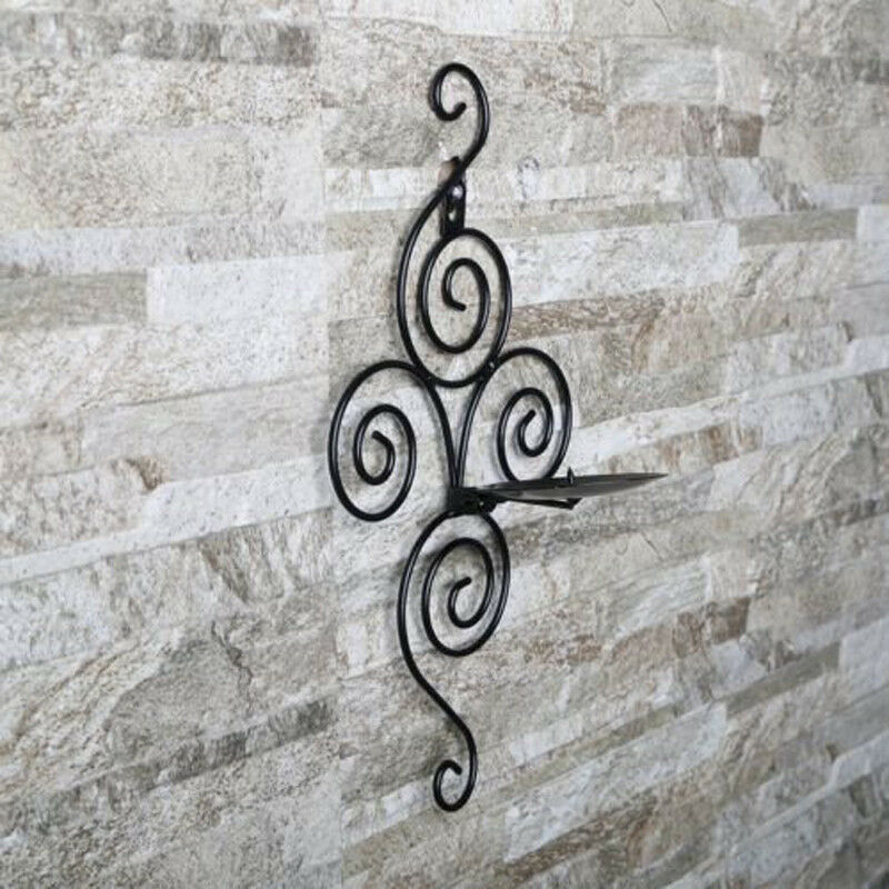 2 STUKS Ijzer Metalen Kandelaar Muur Kandelaar Ornament Blaker Theelichtje Bruiloft Home Decor