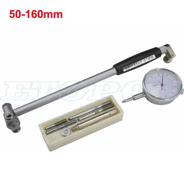 Urskiveboringsmåler 50-160mm/0.01mm centerringskiveindikator mikrometer målere værktøj: 50-160mm ingen kasse