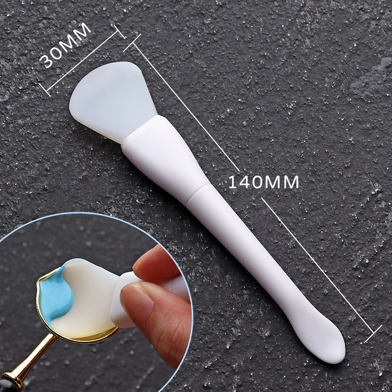 Zegel Stempel Wax Lepel Schoonmaken Tool Zachte Siliconen Lepel Smelten Wax Lepel Cleaner DIY Huwelijksuitnodiging Clear Stamps Tool: Champagne