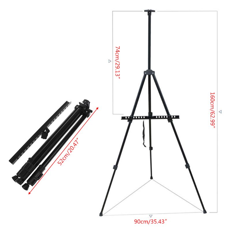 Display teleskop studie maleri metal stativ kunst staffeli stativ display stand tegning