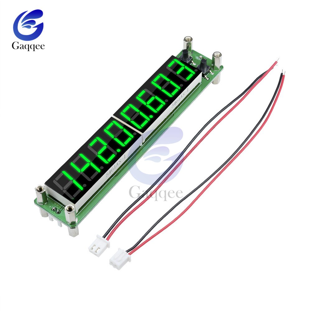 0.1 to 60MHz 20MHz to 2400MHZ 2.4GHz RF Signal Frequency Counter Cymometer Tester 0.56 inch 8 LED Digital blue green red: green