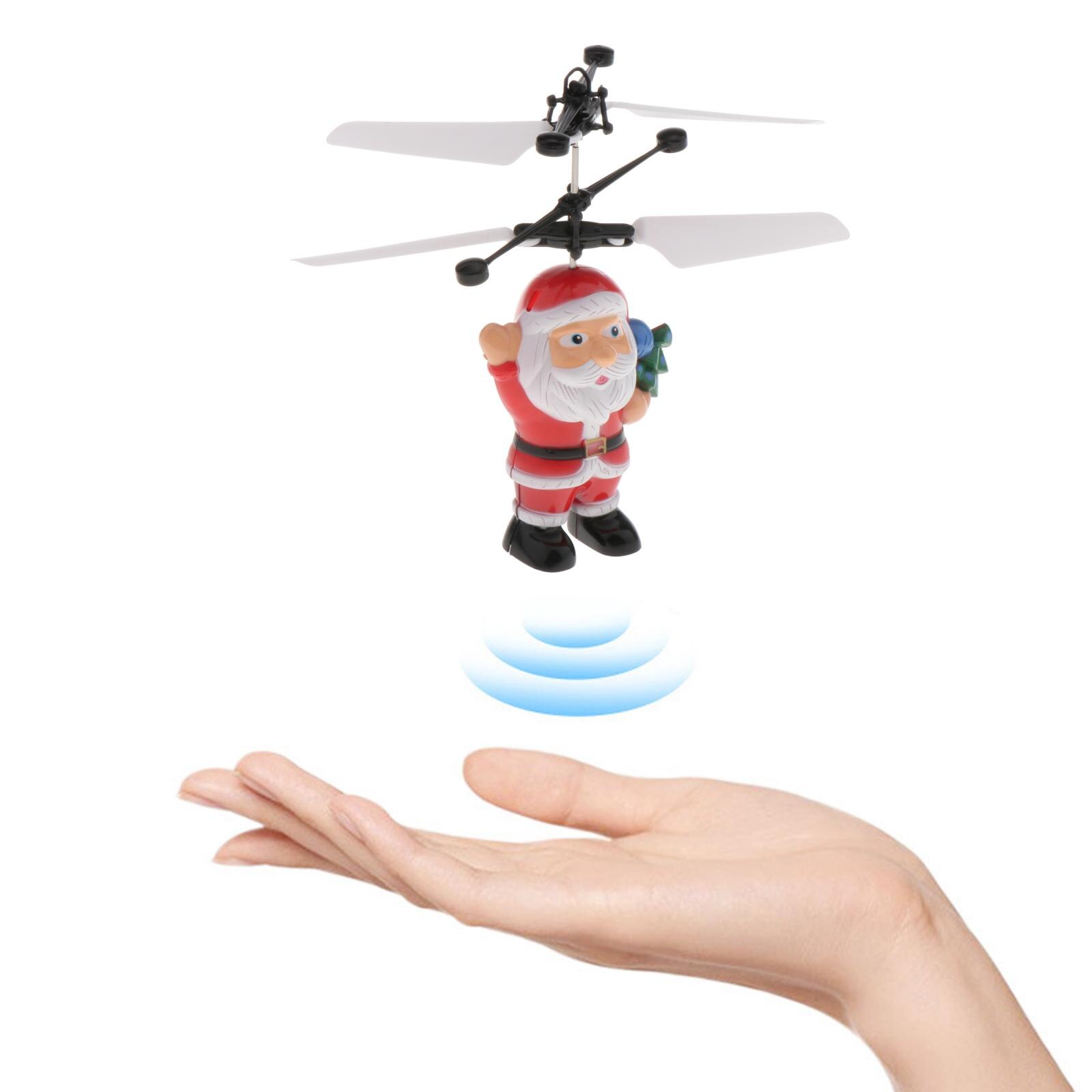 Kerstman Vliegende Bal Inductie Vliegtuigen Vliegende Speelgoed Drone Xmas Kids