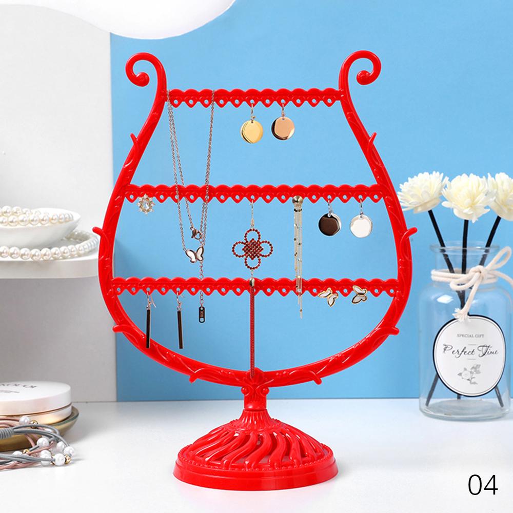 Oor Stud Stand Gewei Boom Sieraden Organizer Wijn Cup Vorm Oorbellen Armband Opslag Plank Sieraden Display Houder: Rood