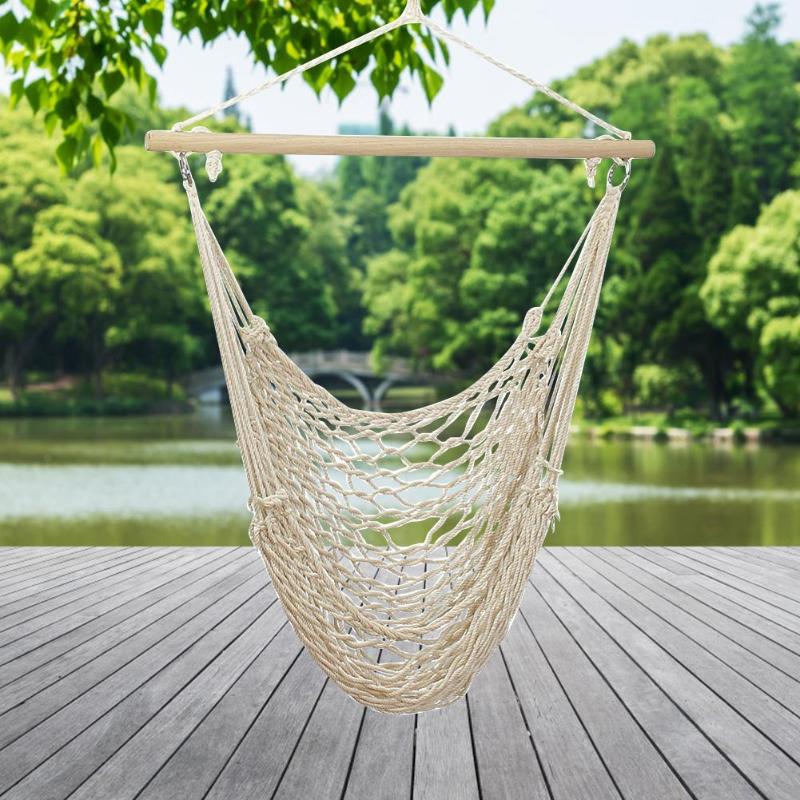 Hamaca portátil silla colgante de pared cuerda para columpio al aire libre jardín interior asiento para niños