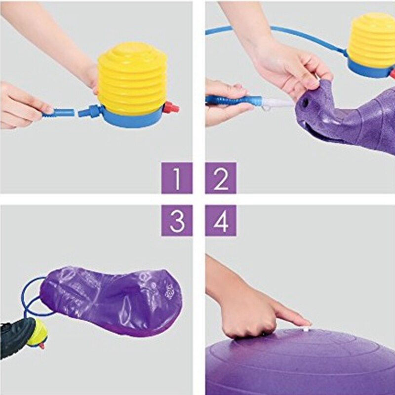 Yoga Supplies Explosion-proof Yoga Peanut Ball Fitness Rehabilitation Physical Therapy Ball-Gray