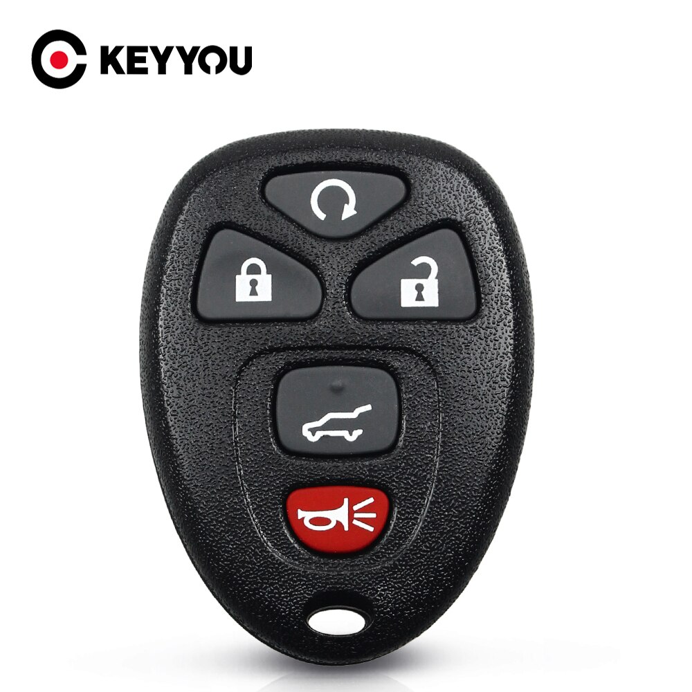 Keyyou fjärrkontroll till bilen nyckellöst nyckelskal fob för buick för chevrolet gmc 5 knappar