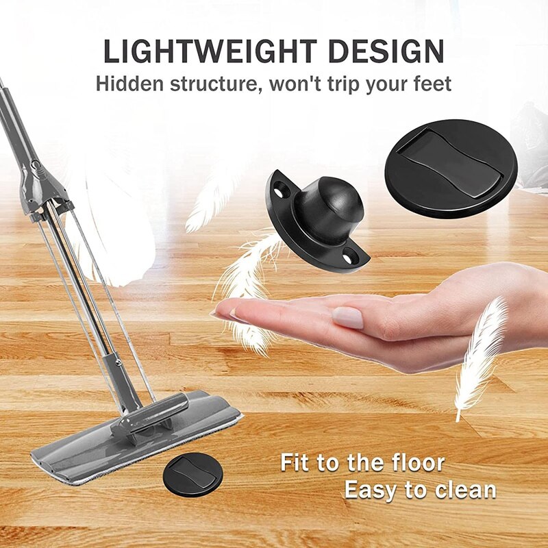 Floor Mount Magnet Door Stopper - Invisible Magnetic Door Stop, Magnets Door Stops Wall Prop Hold Open