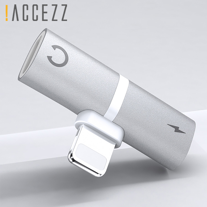 ¡! ACCEZZ-Adaptador de Audio para móvil, divisor de conector de Audio 2 en 1 para cargador de llamadas, para iphone 7, 8 Plus, X, XS, MAX, XR, IOS, 10, 11, 12