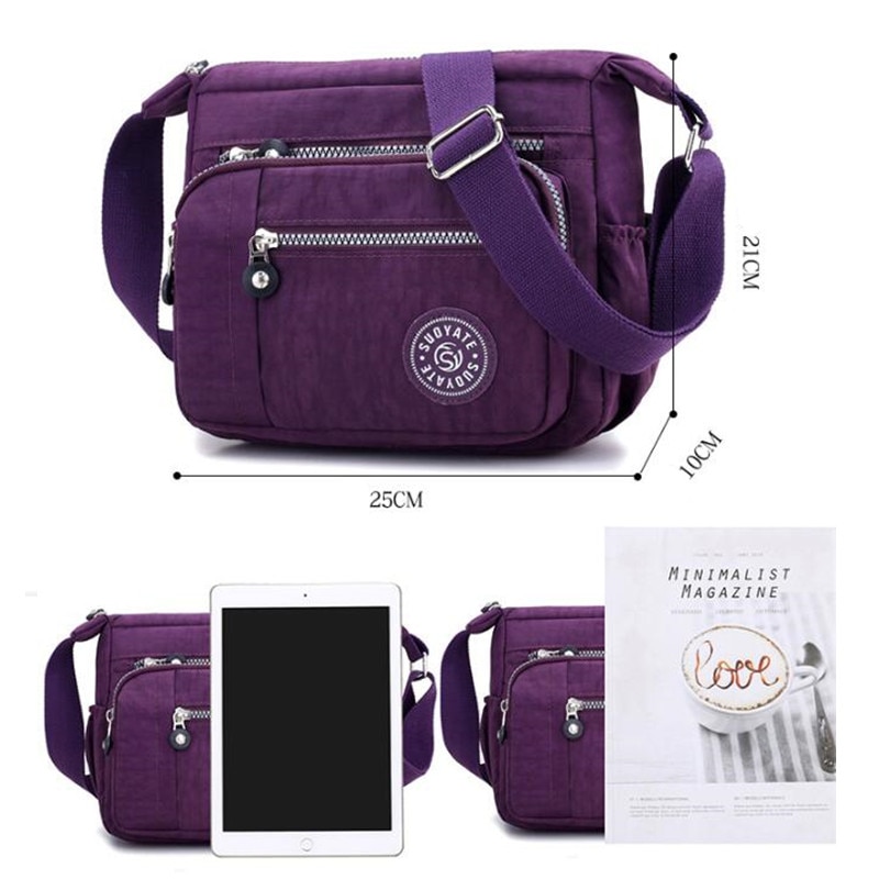 Frauen Handtaschen Bote Tasche Wasserdichte Tuch Tasche Gute Diagonale Tasche Schulter Tasche Und Sammeln Brieftasche