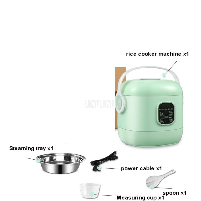 2L Mini Intelligent Electric Rice Cooker Non-stick Inner Tank Household Multifunctional Soup Congee Rice Cooking Machine Y-MFB10