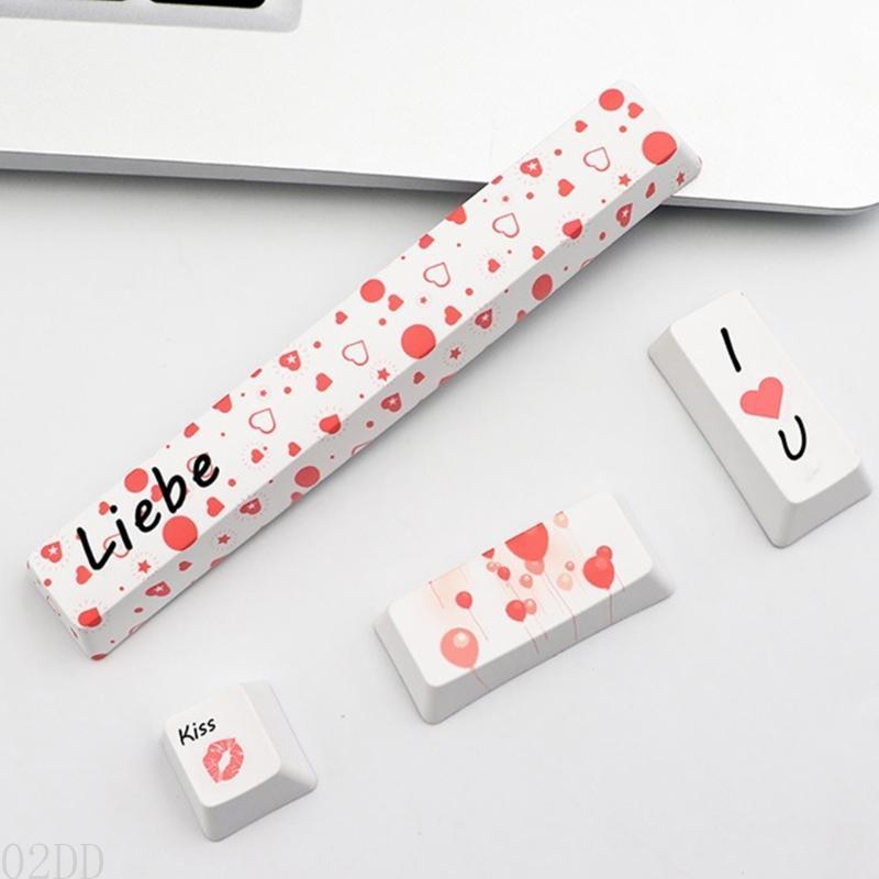 02DD Keyboard KeyCaps 4 KeyCap Space 6.25U ESC Enter Right Enter PBT Beauty Enter Voer PBT Beauty in