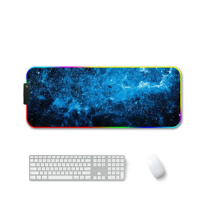 Rvb grand tapis de souris tapis de souris de jeu Gamer Led ordinateur tapis de souris grand tapis de souris avec rétro-éclairage tapis pour clavier tapis de bureau souris: 400x900x3mm13