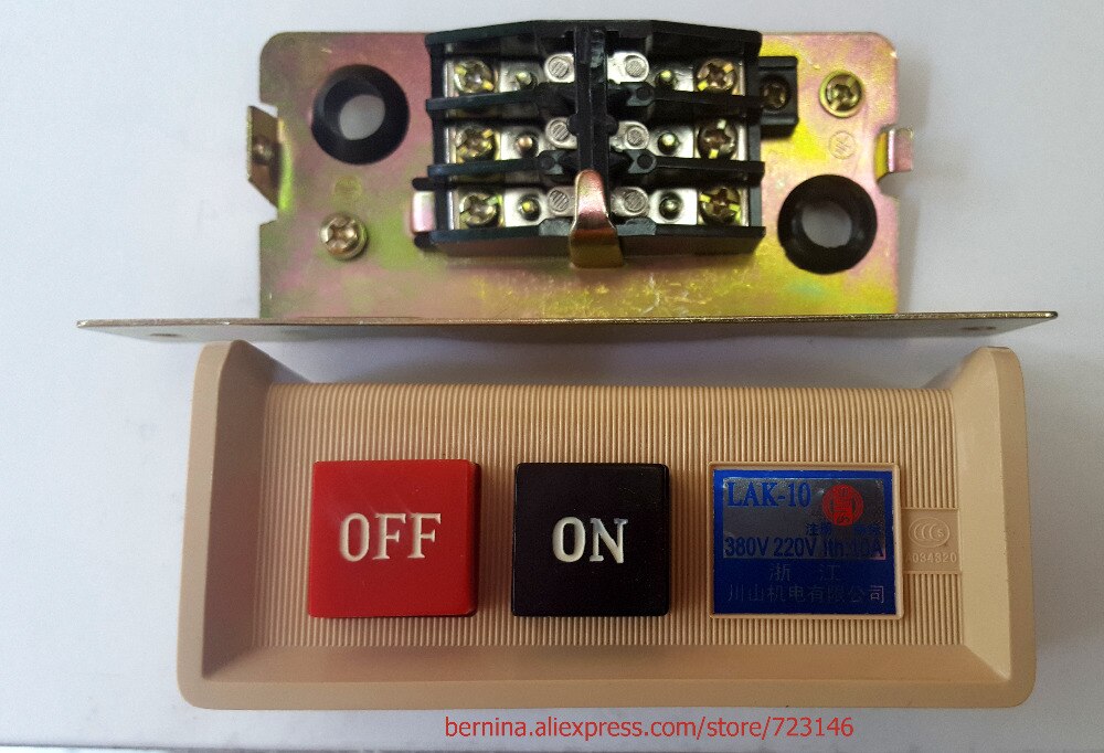 Interruptor de encendido y apagado para MOTOR de máquina de coser INDUSTRIAL, cable de 380 voltios y 220 voltios no incluido para JUKI BROTHER TOYATA, SIRUBA típico