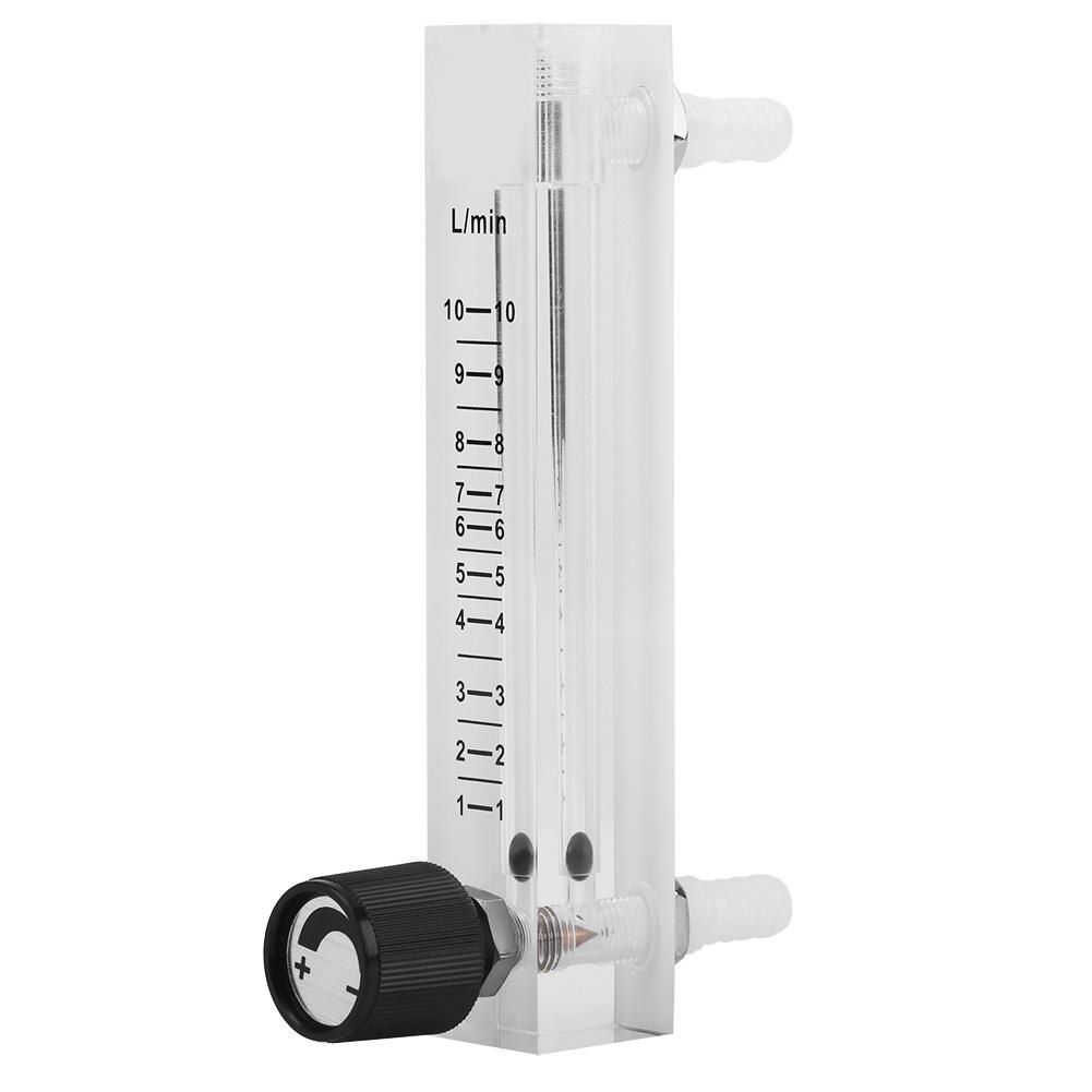 LZQ-7 Flowmeter 1-10LPM Flow Meter Acryl Gas Lucht Zuurstof Flowmeter Countor Indicator O2 Met Regelklep Connector