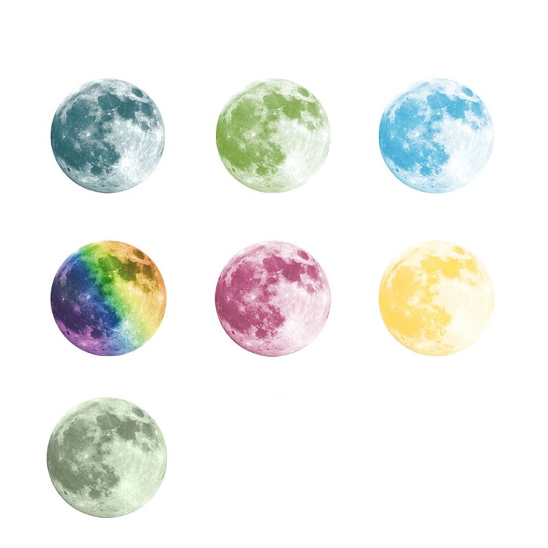 Funlife Planet Wall Stickers for Kids Rooms DIY 3D in The Dark Home